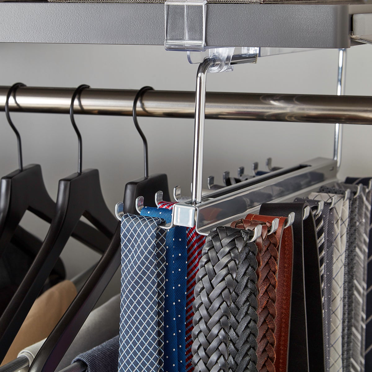 Elfa Décor 8' Grey & Platinum ReachIn Closet The Container Store